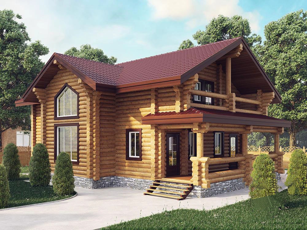 Дом из бревна VZ-157